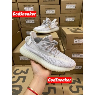 [ พร้อมส่ง ] Yeezy Boost 350 V2 " White Static Non - Reflective " Size 36 - 48 [ H12 ]