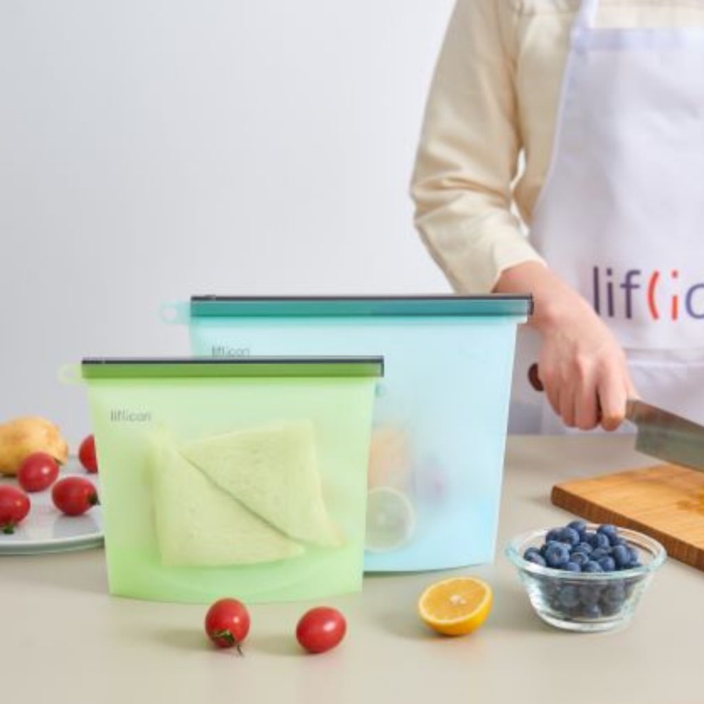 Lliflicon ถุงซิลิโคนเก็บอาหาร ทนร้อนและเย็น - Silicone storage bag