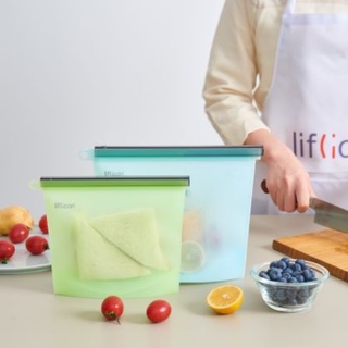 Lliflicon ถุงซิลิโคนเก็บอาหาร ทนร้อนและเย็น - Silicone storage bag
