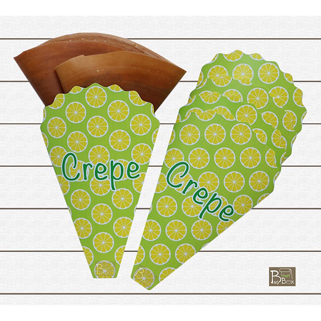 BTB CREPE 1 ซองเครปเกรดA ฟู้ดเกรด เตา14,16 นิ้ว 100ซอง