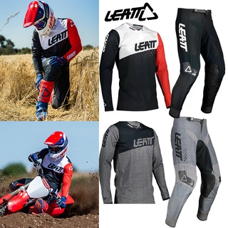 เสื้อกีฬาแขนสั้น และกางเกง ลายทีม Leatt MTV Mx Off-road ระบายอากาศ 2 สี 2022