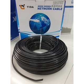 CABLE UTP LAN CAT5 100 เมตร OUTDOOR ใช้เดินภายนอกอาคาร สายหนา สัญญานดี แข็งแรงทนทาน