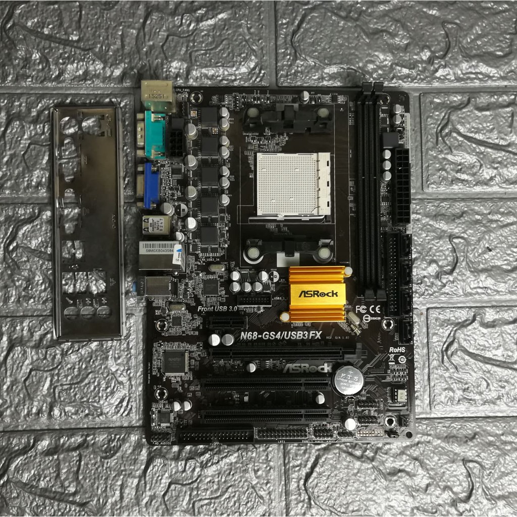 ⚡️เมนบอร์ด Asrock N68-GS4/USB3 FX Socket AM3+ ฟรีSpeakerเมนบอร์ด