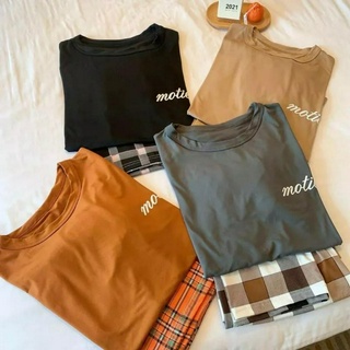 ชุดนอน ชุดเซ็ท2ชิ้นเสื้อ+กางเกงลายสก๊อต ผ้านิ่ม สวยใส่สบาย FREESIZE ฟรีไซต์