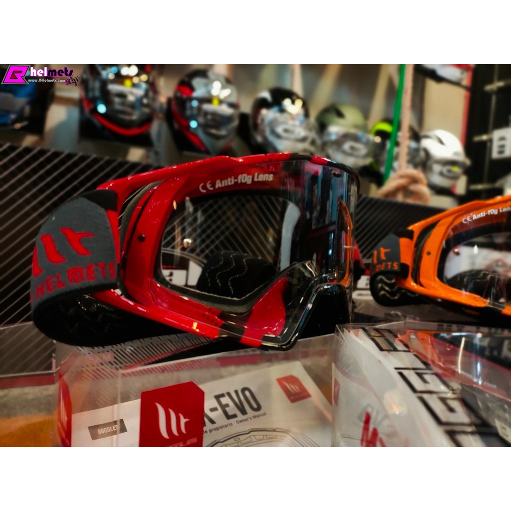 #แว่น MT FALCON GOGGLES - BLACK RED