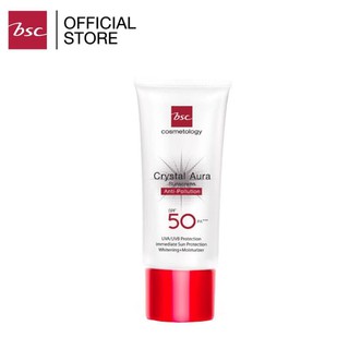 กันแดด เนื้อบางเบา บีเอสซี BSC CRYSTAL AURA SUNSCREEN SPF50 PA+++ 20 กรัม