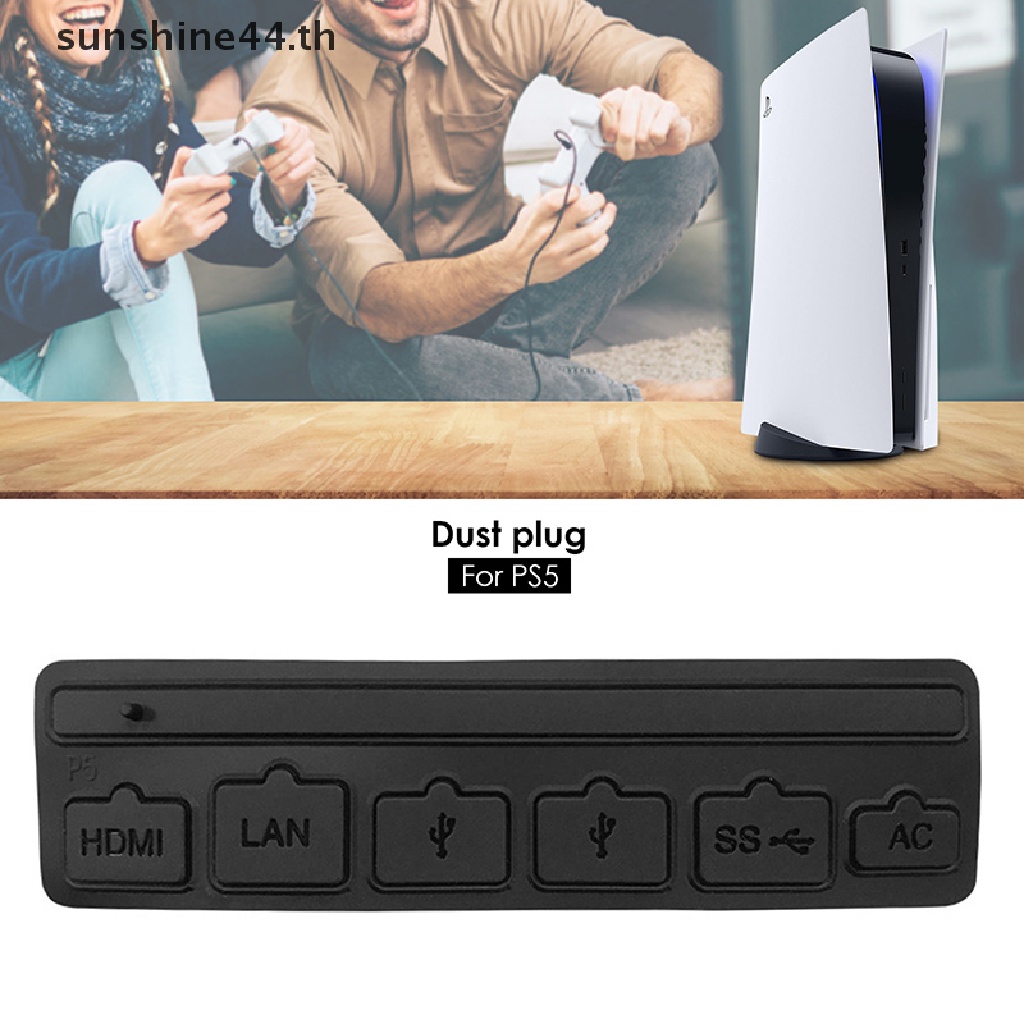 FOURSUN 7PCS Silicone Dust Plug Set For PS5 Gaming Console Dust Proof