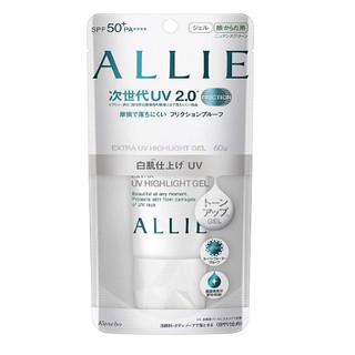 KANEBO ALLIE เจลกันแดด คาเนโบ อัลลี เอ็กซ์ตร้า ยูวี ไฮไลท์ เจล SPF 50+ PA++++ สำหรับใบหน้าและผิวกาย ขนาด 60 กรัม / KANEB