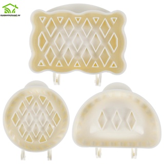 3Pcs Hand Pie Mold Reusable Food Grade ABS Dough Press Mold Tool 3D Mini Hand Pie Maker Kitchen Baking GadgetSHOPSKC6824