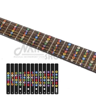 (พร้อมส่ง) สติกเกอร์คอร์ดกีตาร์ fretboard สติ๊กเกอร์โน๊ตสเกลกีตาร์ 12 เฟรท สําหรับกีตาร์โปร่ง กีตาร์ไฟฟ้า