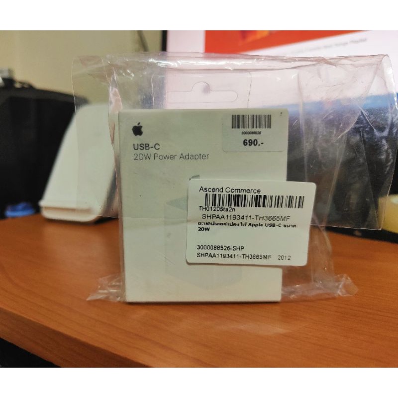 อะแดปเตอร์ ไอโฟน แท้ ศูนย์ทรู adapter iphone apple usb c 20w
