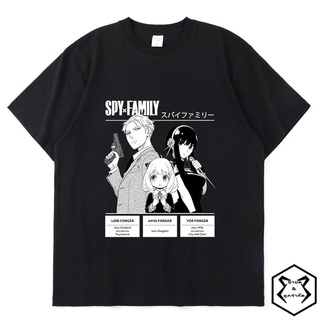 เสื้อยืดแขนสั้น พิมพ์ลายการ์ตูนอนิเมะ Spy X Family Manga Anya Forger Yor Forger Loid Forger สไตล์ฮาราจูกุ โอเวอร์ไซซ์ แฟ