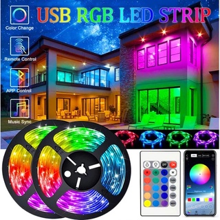 ไฟเส้น  led rgb 2835 5050 ควบคุมด้วยรีโมต ไฟตกแต่งห้อง ไฟเส้น ไฟกระพริบเปลี่ยนสีได้
