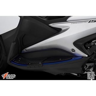 แผ่นวางเท้าพร้อมกันล้มด้านข้าง BIKERS สีน้ำเงิน FOR YAMAHA AEROX155