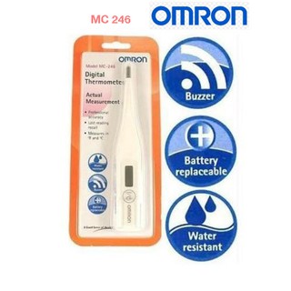 Omron Digital Thermometer MC 246 ออมรอน เครื่องวัดอุณหภูมิ ปรอทวัดไข้ แบบดิจิตอล