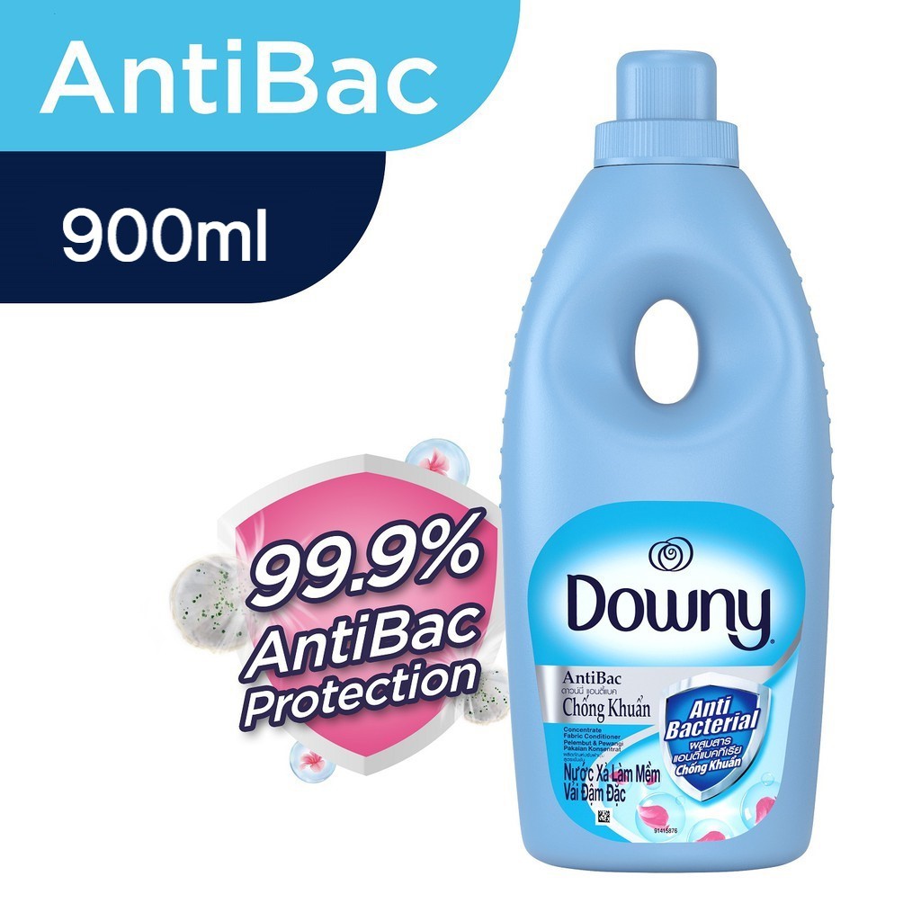 Downy Antibacterial Concentrate Fabric Conditioner (900ml) น้ำยาปรับผ้านุ่ม ดาวน์นี่ Antibac