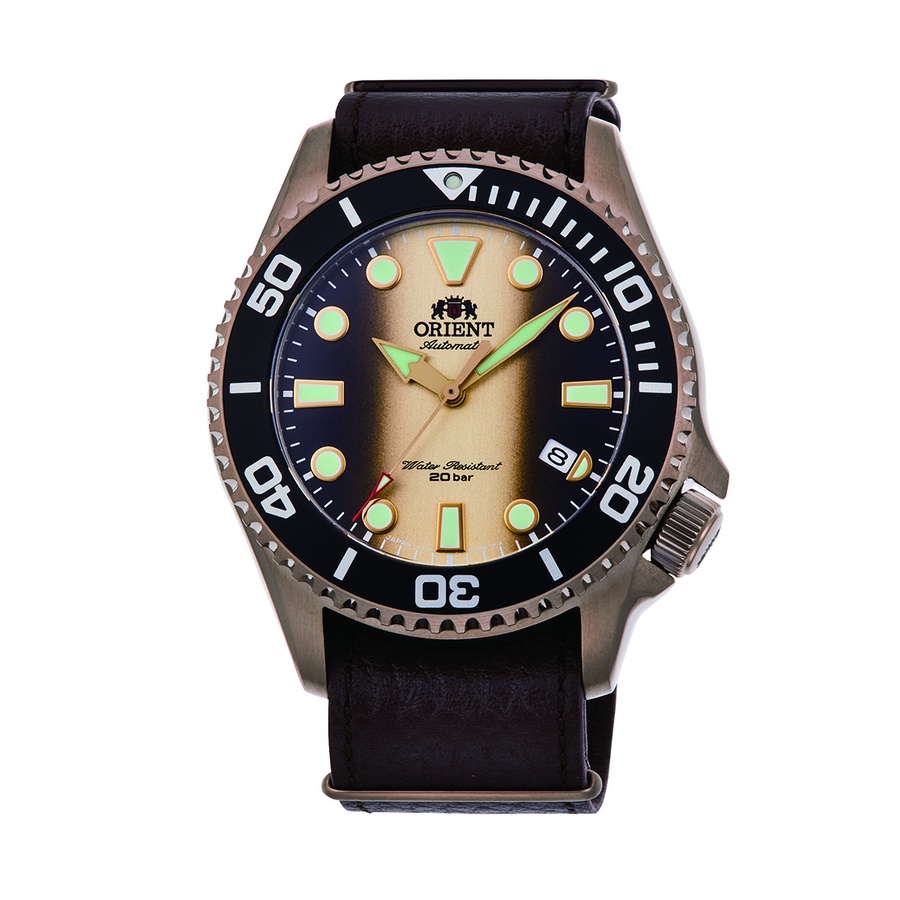 นาฬิกา Orient Sport Mechanical Watch สายหนังแบบ NATO (RA-AC0K05G)