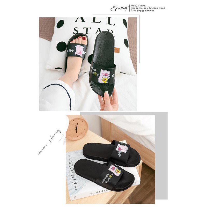 kstar*ใหม่*รองเท้าแตะแฟชั่นผู้หญิง แบบสวม (แนะนำให้เพิ่ม1ไซส์) รุ่น ZHU-44