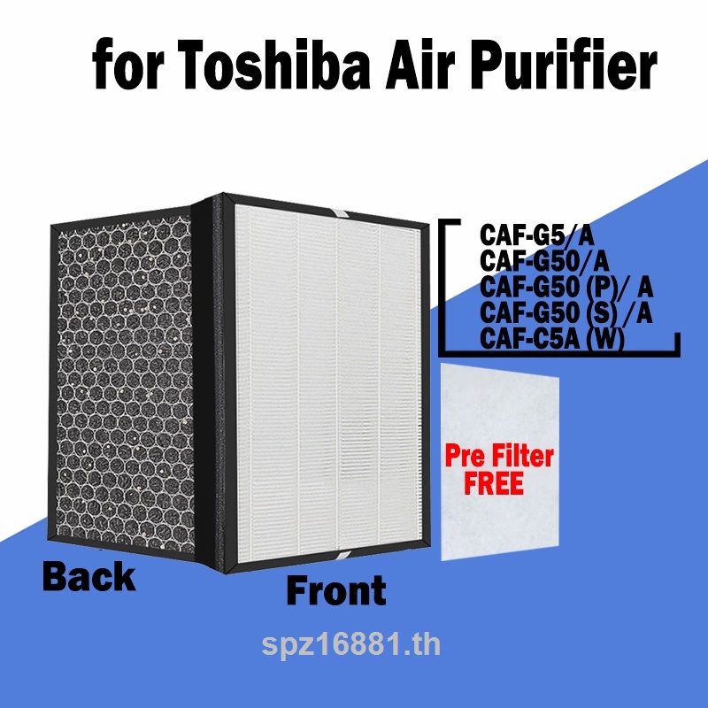 แผ่นกรองอากาศคาร์บอน Hepa สําหรับเครื่องฟอกอากาศ Toshiba Caf-G5a Caf-G5 Caf-G50 (P) A Caf-G50 Caf-G50a Caf-C5a Caf-C5a (W)