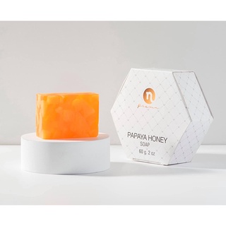 สบู่หน้าใส หรือ สบู่มะละกอน้ำผึ้งแพคเกจใหม่! N-prema papaya soap