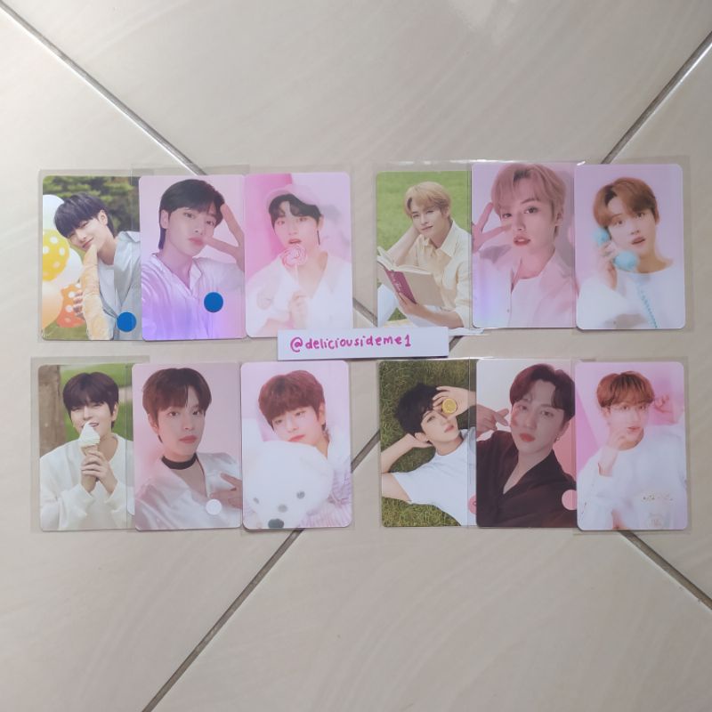Stray Kids PHOTOCARD PC Nacific R1 R3 R4 สีชมพู Holo Lerticular LEE KNOW CHANGBIN SEUNGMIN IN NI