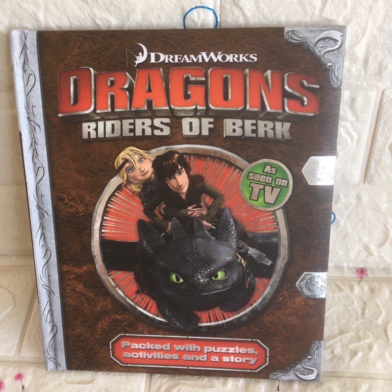 DRAGONS RIDERS OF BERK As seen on TVหนังสือเด็กปกนวม(มือสอง)
