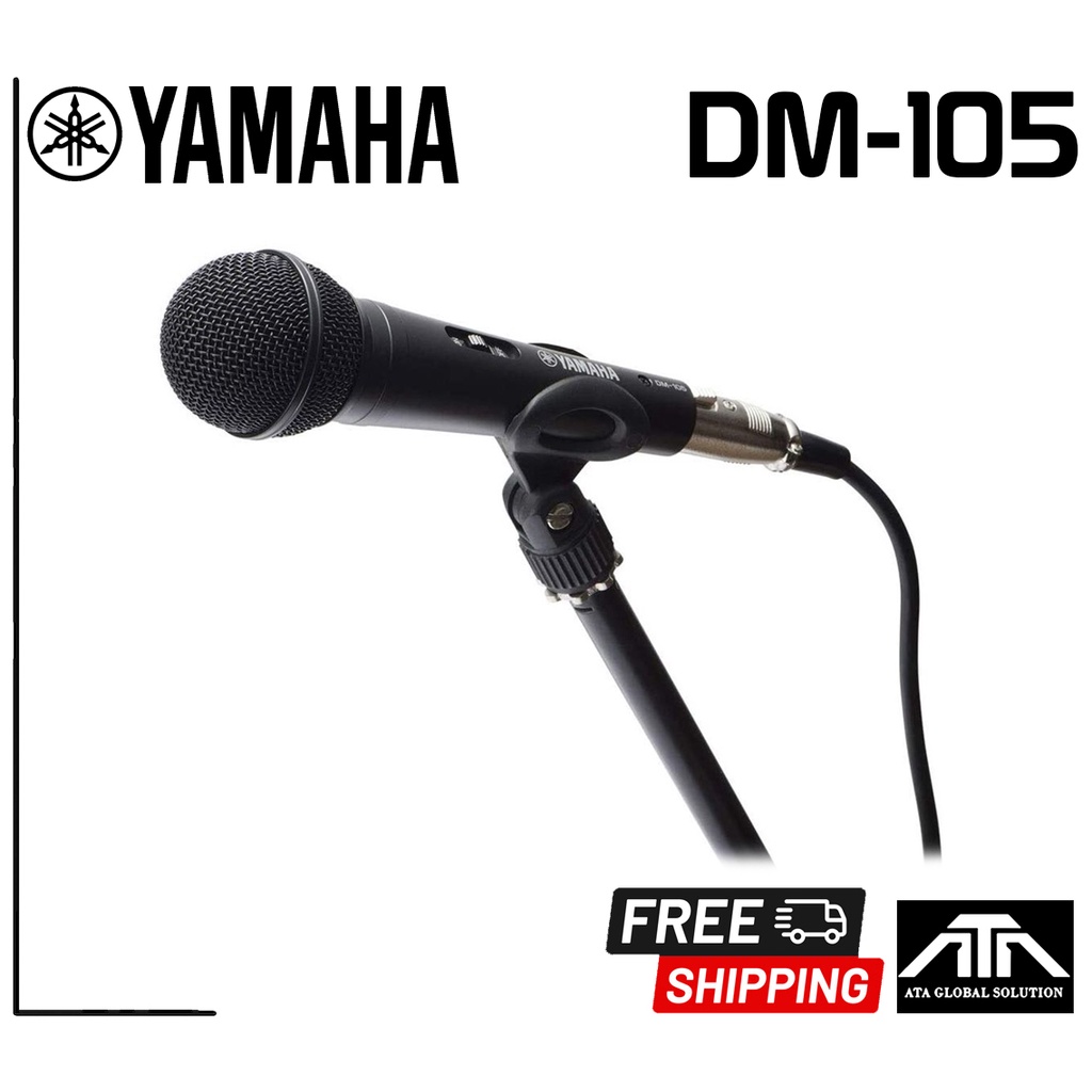 YAMAHA DM-105 ไมค์สาย ไมโครโฟนแบบ Dynamic พร้อมสายไมค์ ความยาว 5 เมตร ไมโครโฟนร้องเพลง ของแท้ รุ่นใหม่ ของแท้จากยามาฮ...