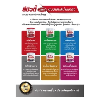 แม่สี บิวตี้ สีน้ำอะคริลิค สีทาบ้าน สำหรับภายในและภายนอก ขนาด 0.9 ลิตร (BEAUTY Pigment Emulsion Special Colour)