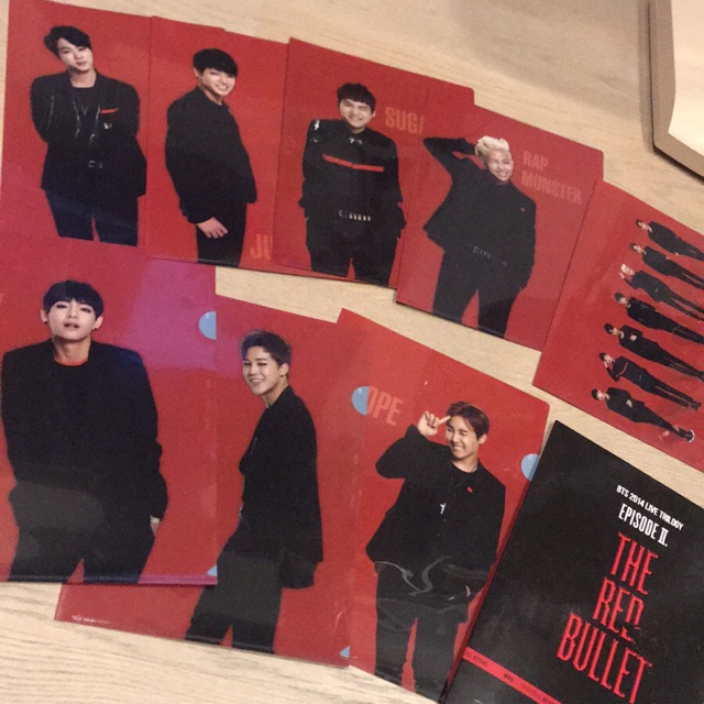 แฟ้ม BTS Official Clear File BTS The Red Bullet