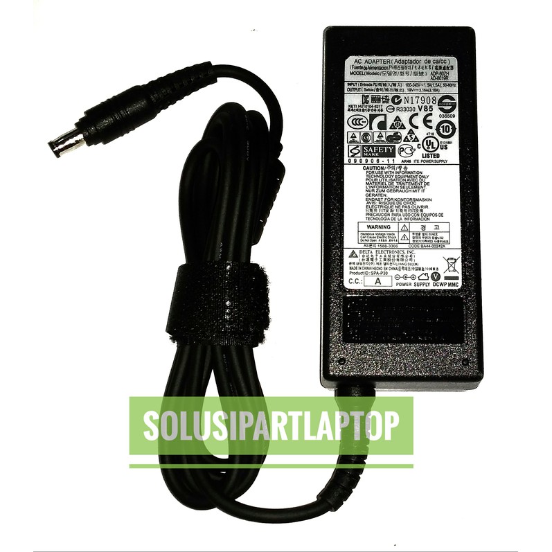 SAMSUNG Q30 Q40 Q45 Q310 NC10 19V 3.16A 5.0*3.0MM PIN ORIGINAL ADAPTER