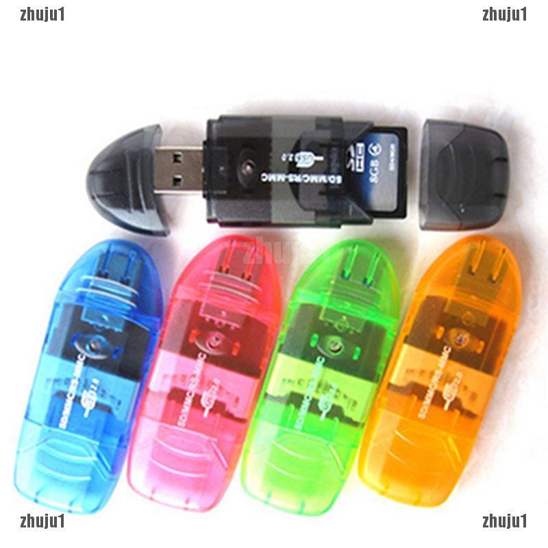 อะแดปเตอร์ USB 2.0 Memory Card Reader Writer สำหรับ SD MMC SDHC TF card