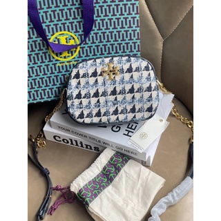 💕 Tory burch kira chevron tweed small camera bag