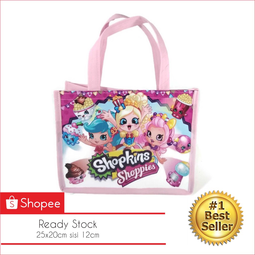 Shopkins Cake Birthday Bag shopkins shoppies Birthday Bag Shopkin Pink Goodie Bag