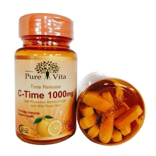 Pure VitaC-Time 1000gวิตามินซี30เม็ด