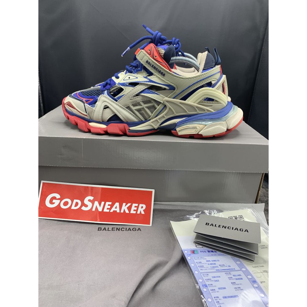 Balenciaga Track Orange Blue Sneakers StockX