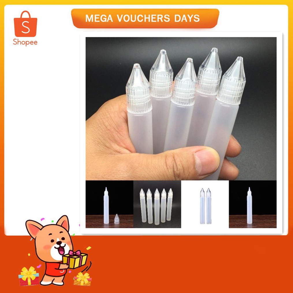 หลอดหยด ชนิดพลาสติก สำหรับใส่เครื่องดื่ม ปริมาณ 15 มล. 4 ชิ้น
