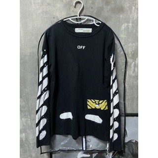 Off-White Virgil abloh Spray Long Sleeve เสื้อแขนยาว