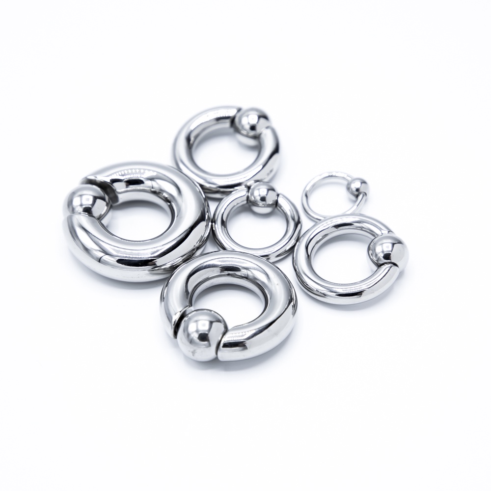 จิวห่วงบอลสปริง สแตนเลส316 ไม่ดำ ไม่แพ้ | Captive Bead Ring เข้าทุกลุค | ขนาด 2-10มิล ส่งฟรี