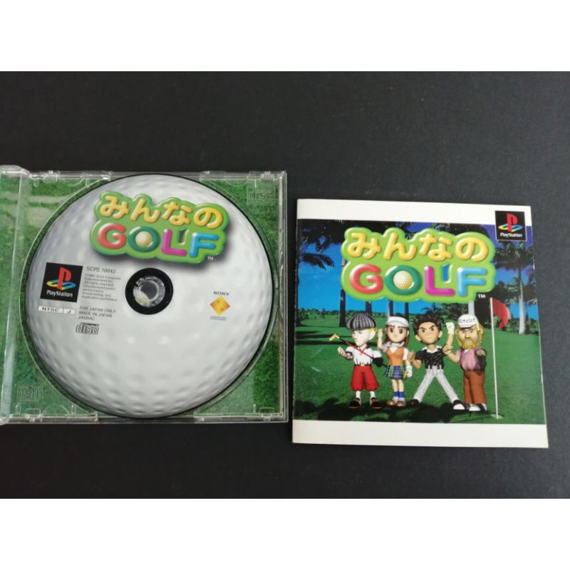 แผ่นแท้  PS1  minna no Golf 1(HOTSHOT GOLF) JP SCPS 10042