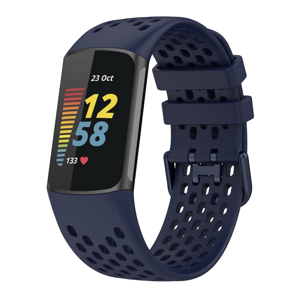 สายนาฬิกาข้อมือซิลิโคน หัวเข็มขัด สําหรับ Fitbit Charge 6 5 2023