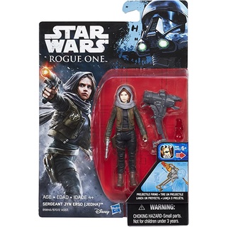 Star Wars Rogue One 3.75-Inch Figure Jyn Erso Jedha สตาร์วอร์ส โร้ควัน จิน เออร์โซ เจดาห์ ขนาด 3.75 นิ้ว