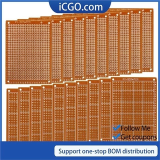 แผ่นปริ้น PCB อเนกประสงค์ ขนาด 5x7 ซม. สำหรับใช้ในงานบัดกรี 10 ชิ้นชุด