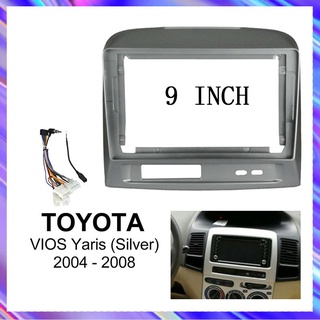 Ezframe 9 นิ้วอะแดปเตอร์แผงแดชบอร์ดเครื่องเสียงสําหรับ Toyota Vios 2004-2008