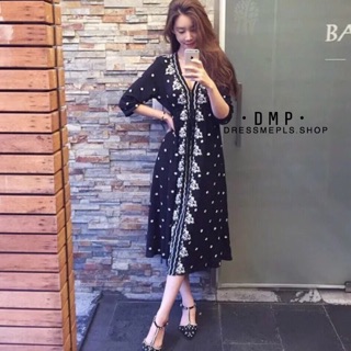 Maxi Dress สไตล์ Boho ผ้าปักลายสวยทั้งตัว