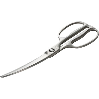 Direct from Japan KAI Kitchen Scissors Sekimagoroku Disassembly Curve Forged All Stainless Steel Kitchen Tools Made in Japan DH3346