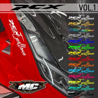 สติกเกอร์ตัดเลเซอร์ โครเมี่ยม PCX - Honda PCX สีทอง MC Vol01