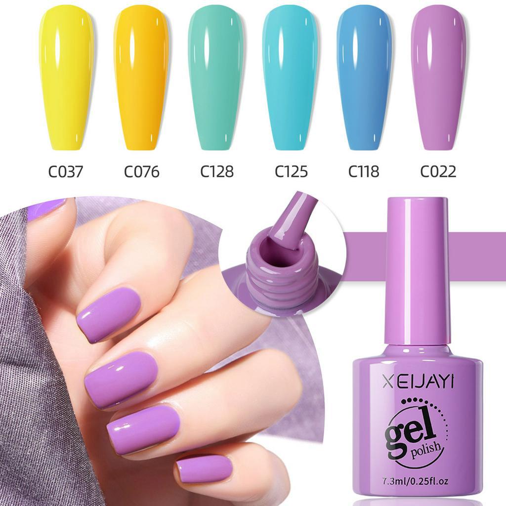 ยาทาเล็บเจล กึ่งถาวร สีแคนดี้ หลากสี 7.3 มล. 1 ชิ้น