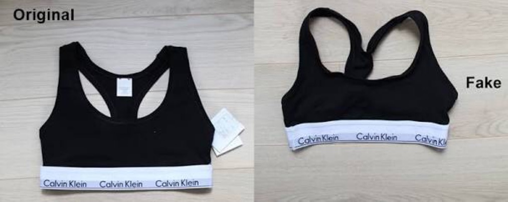 fake calvin klein sports bra