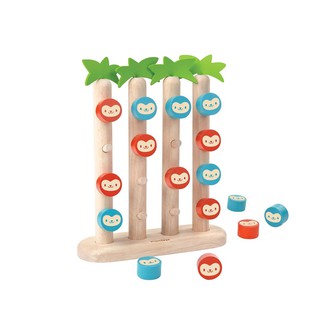 PlanToys 4612 Monkeys In A Row ของเล่นไม้ เสริมพัฒนาการ เกมลิงขึ้นต้นไม้