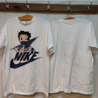 เสื้อยืดผ้าฝ้าย Betty Boop  Vintage Nike  เสื้อวินเทจ เบทตี้บูป มาใหม่ฟอกนุ่มสวยๆS-3XL